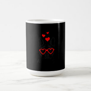 Funny Cute Dog American Boston Terrier Valentine Coffee Mug