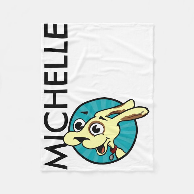 FUNNY CUTE DOG FLEECE BLANKET (Front)