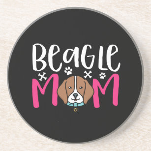 Funny Cute Dog Lover Puppy Pet Owner Beagle Mom Coaster