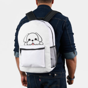 Funny Cute Dog Printed Backpack