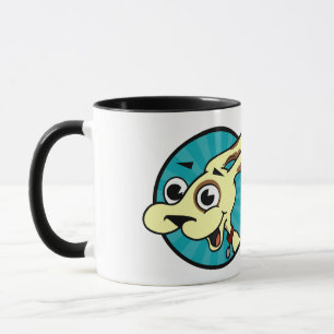 FUNNY CUTE DOG RINGER MUG