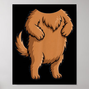 Funny Cute Dog Shirt Body Costume Men Women Kids Poster