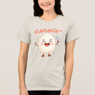 Funny Cute Egg Cartoon Bella+Canvas Tri-Blend T- Shirt