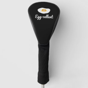 Funny Cute Egg Eggcellent Humourous Food Pun Fun Golf Head Cover