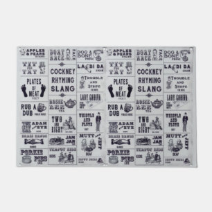 Funny Cute English Cockney Rhyming Slang Door Mat