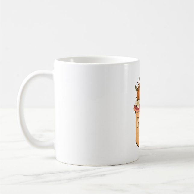 Funny Cute Fall Autumn Cute Pumkin Coffee Coffee Mug (Left)