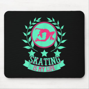 Funny Cute Figure Skater For Ice Skating Srt Gift Mouse Mat