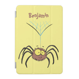 Funny cute fluffy spider cartoon iPad mini cover