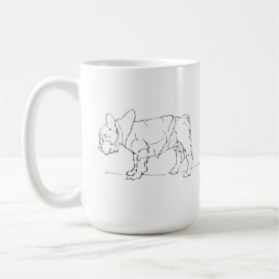 Funny Cute French Bulldog Mug, Dog Humor Coffee Mug
