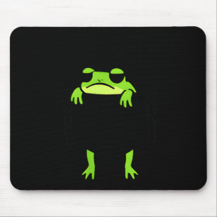 Funny Cute Frog Animal Lover Dishonest Peeking Mouse Mat
