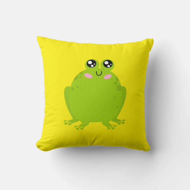 Funny Cute Frog Cushion (Front)