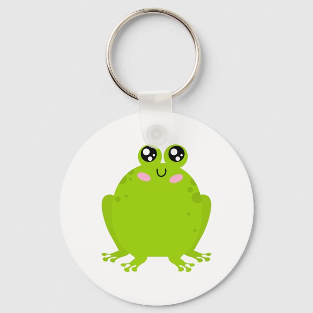 Funny Cute Frog Key Ring (Front)