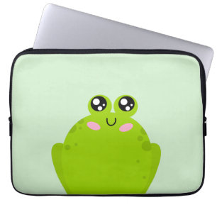 Funny Cute Frog Laptop Sleeve
