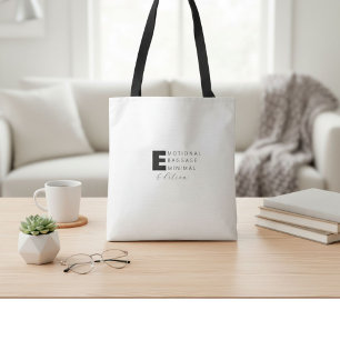 Funny cute  fun humour typography quote  tote bag