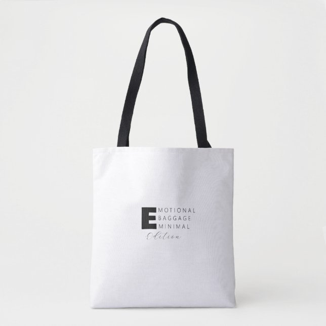Funny cute  fun humour typography quote  tote bag (Front)
