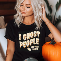 Funny Cute Ghost People Halloween Orange