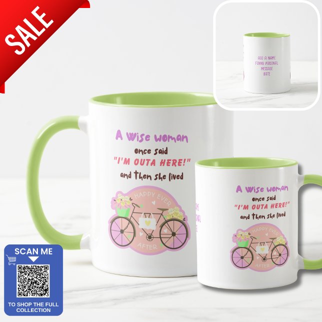 Funny Cute Girl Coworker New Job Retirement Left  Mug (Creator Uploaded)