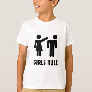 Funny Cute Girls Rule T-Shirt