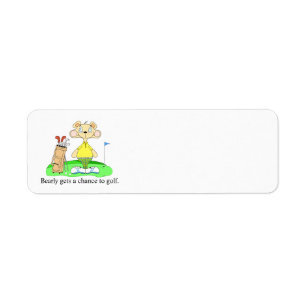 Funny Cute Golf Address Labels