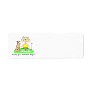 Funny Cute Golf Address Labels