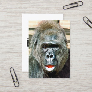 FUNNY CUTE GORILLA BUSINESS CARD