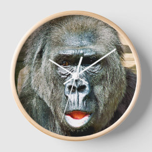 FUNNY CUTE GORILLA CLOCK
