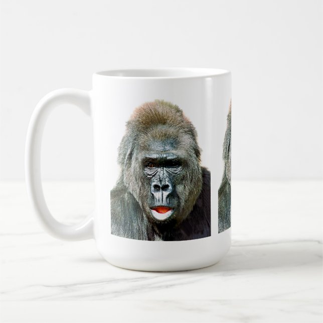 FUNNY CUTE GORILLA COFFEE MUG (Left)