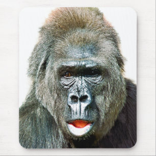 FUNNY CUTE GORILLA MOUSE MAT