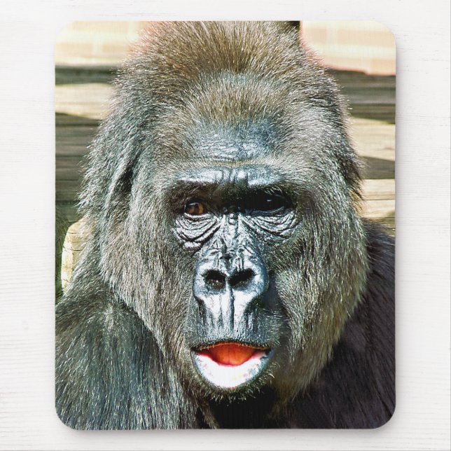 FUNNY CUTE GORILLA MOUSE MAT (Front)
