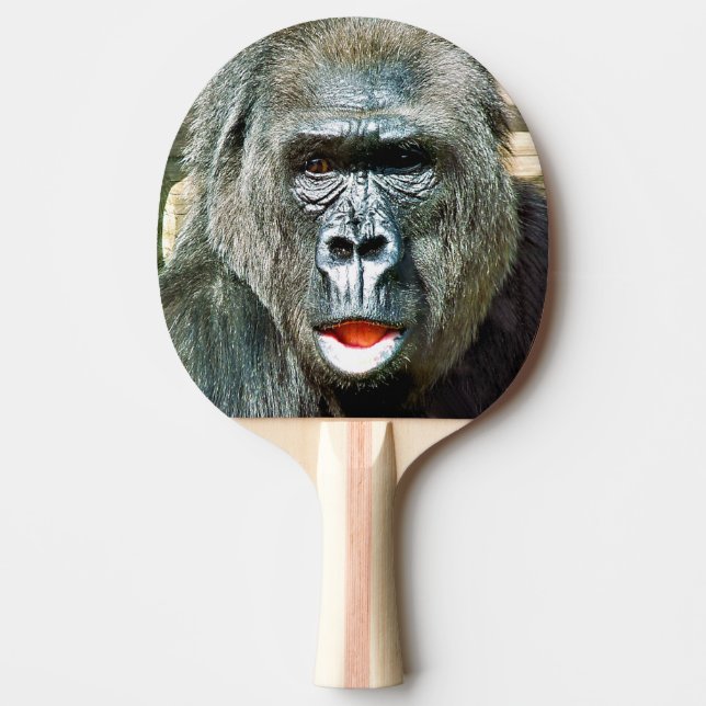 FUNNY CUTE GORILLA PING PONG PADDLE (Front)