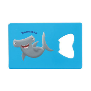 Funny cute Hammerhead shark cartoon 