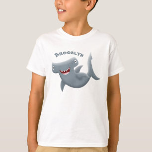 Funny cute Hammerhead shark cartoon  T-Shirt