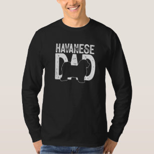 Funny Cute Havanese Dog Dad Puppy Lover Father Pre T-Shirt