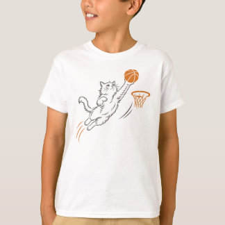 Funny Cute Hoops Cat T-Shirt