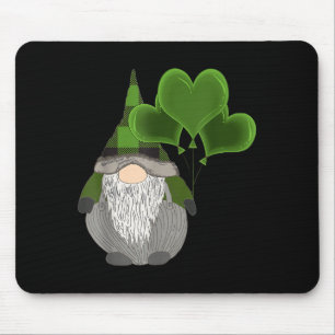 Funny Cute Irish Gnome St Patricks Day Heart Ballo Mouse Mat