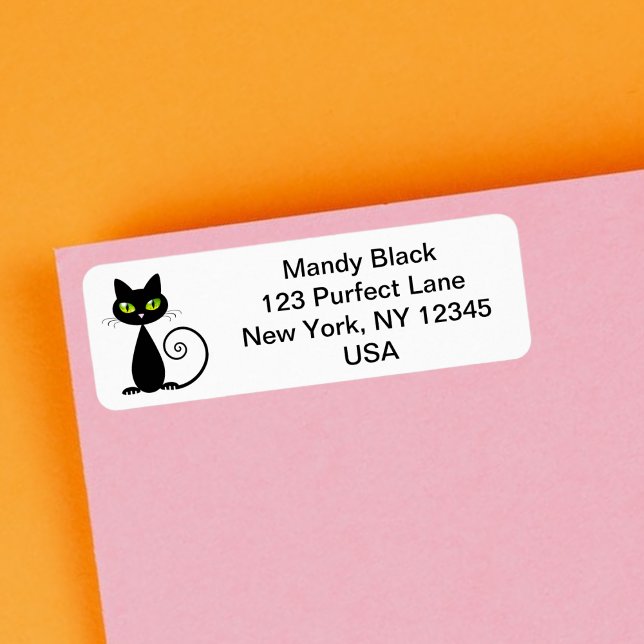 Funny Cute I've Moved Black Cat Announcement (Creator Uploaded)