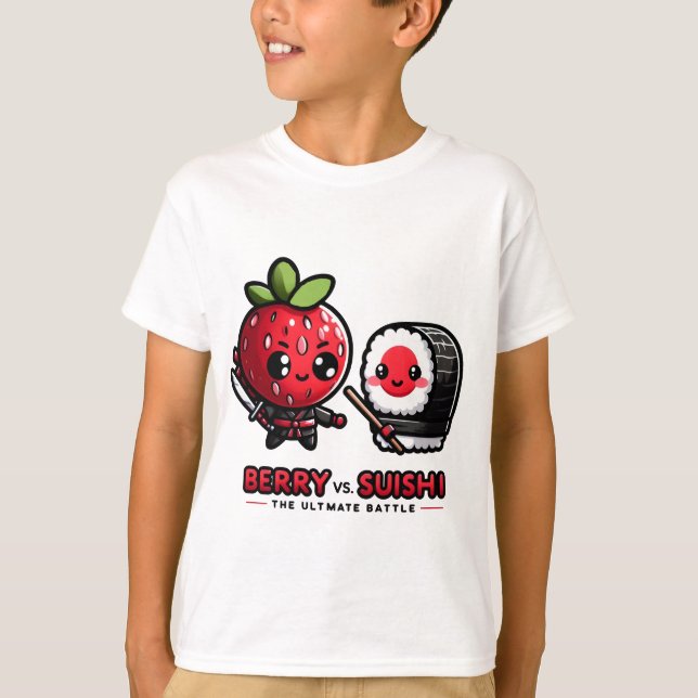Funny Cute Kawaii Ninja T-Shirt (Front)