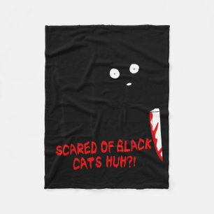 Funny Cute Kawaii Y Halloween Black Dog Instead Of Fleece Blanket