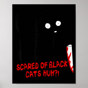 Funny Cute Kawaii Y Halloween Black Dog Instead Of Poster