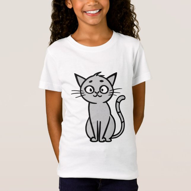Funny Cute kitten T-Shirt (Front)
