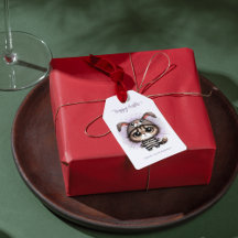 Funny Cute Kitty Bunny Ears Purple Happy Easter