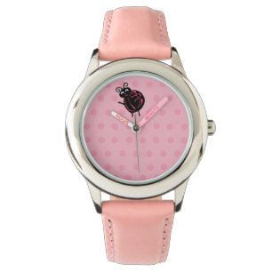 Funny Cute Ladybug Kids Girls Wrist Watch