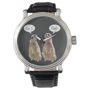 Funny, cute meerkats in conversation watch
