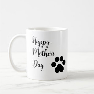 Funny Cute Minimalist Cat Paws Mother's Day Coffee Mug