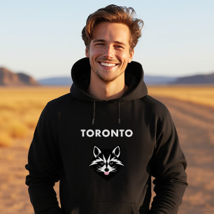 Funny Cute Mocking Toronto Raccoon Dark Color Hoodie