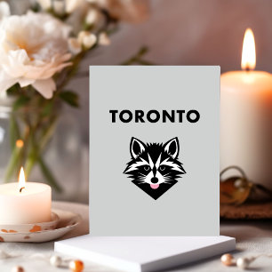Funny Cute Mocking Toronto Raccoon Light-Color Postcard