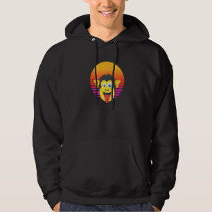 Funny Cute Monkey Chimpanzee Zoo Animal Face Retro Hoodie