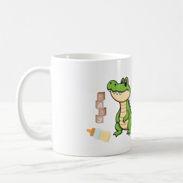 funny cute mug baby Crocodile (Left)