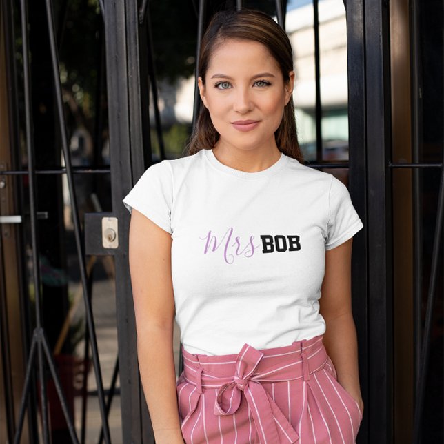 Funny Cute Newly Wed Honeymoon Mrs New Wife T-Shirt (Creator Uploaded)