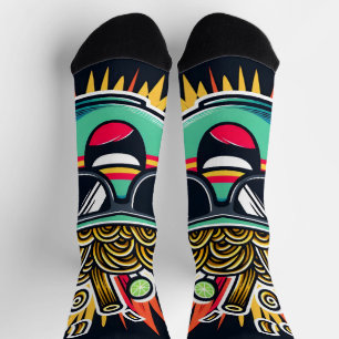 Funny Cute Noodle Cartoon Ramen Bowl Socks